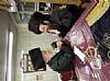  Veretzky Rebbe bids farewell to Liska Rebbe on Motzei Shabbos, 5/20/2017