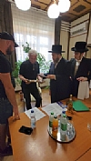 הרב פנחס עזרא פריעדלאנדער אין ליסקא ביים הייליגן ציון און ביים הייליגן שוהל ביקור בארץ ישראל, 6/27/2022