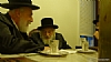 Liska Rebbe visiting Skulener Rebbe vinching Git Yuhr, 8/6/2015