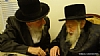 Liska Rebbe visiting Skulener Rebbe vinching Git Yuhr, 8/6/2015