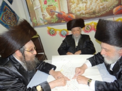 Rabbi Chaim Shia Babad, Rabbi Meshulem Zalman Glantz, Liska Rebbe, R' Chaim Shiya Babad