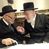 Liska Rebbe with Reb Chaim Blochsenheim 