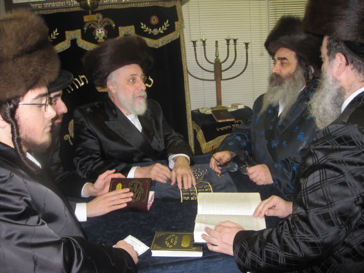 The Ziditchoiver Rebbe of Be’er Sheva visits the Liska Rebbe on Chol Hamoed, Ziditchover, , ezra friedlander