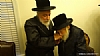 Liska Rebbe visiting Skulener Rebbe vinching Git Yuhr, 8/6/2015