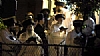 Liska Rebbe at Kidush Levana Motzei Yom Kippur